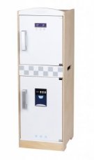 Mamamemo wooden toy fridge with freezer