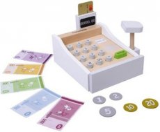 Mamamemo wooden toy cash register