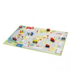 Sevi 2in 1 Puzzle city play mat with miniature vehicles