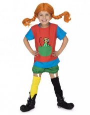 000.004.852 Pippi Longstocking dress up costume 2-4year 92/104