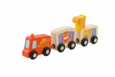 Sevi Wooden Circus caravan vehicles with magnetic coupling