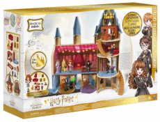 Wizarding World Harry Potter, Magical Minis Château de Poudlard avec 12 accessoires, lumières, sons et figurine articulée Hermione