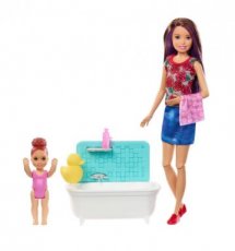 Barbie Babysitters Playset l'heure du bain