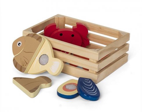 Mamamemo houten speelgoed met zeevruchten - Girls Boys & Toys