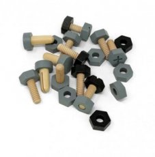 000.001.968 Mamamemo wooden Toy screws, nuts and bolts 21-piece