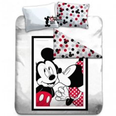 000.002.801 Disney Mickey Mouse Dekbedovertrek Kiss Dubbel 200 x 200 cm