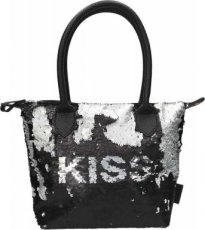 Depesche Trend LOVE handtas zwart 23x30cm Kiss