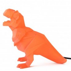 Origami stijl T. Rex tafellamp oranje