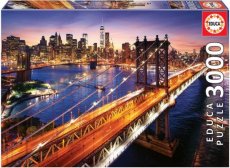 000.004.592 Educa Puzzle 3000 Manhattan Pont de Brooklyn