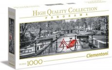 Clementoni High Quality Collection 1000 Panaroma Puzzle Amsterdam vélo