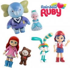 Rainbow Ruby play figures different designs