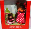 000.005.108 Monchhichi Mothercare with stroller 20 cm