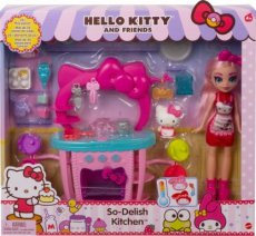 Mattel Hello Kitty Kitchen playset with doll and accessories