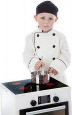 000.005.612 Micki chef clothes: chef jacket with hat 3-4 years