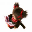 000.006.083 Monchhichi Girl with book
