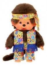 000.006.724 Monchhichi Jongen Flower Power 20 cm