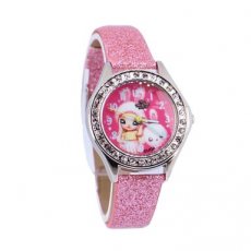 Na na na Na! Na! Na! Surprise Kids Time! Horloge met steentjes en Roze glitterband